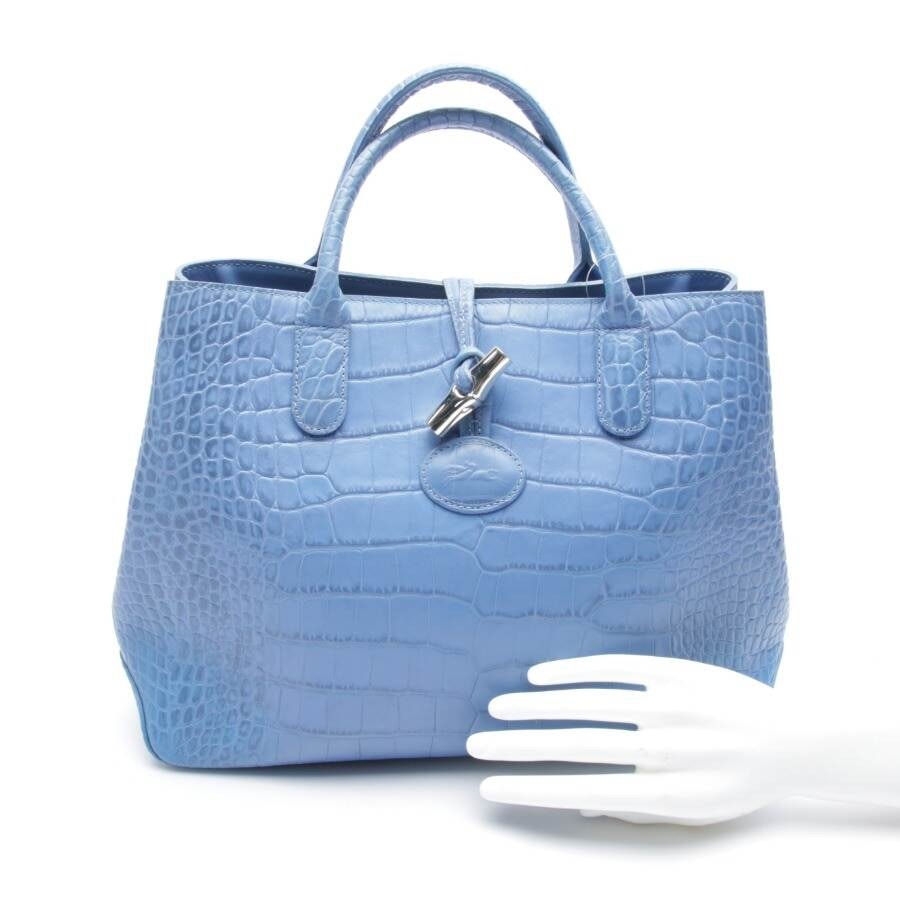 Image 4 of Légende Handbag Light Blue in color Blue | Vite EnVogue