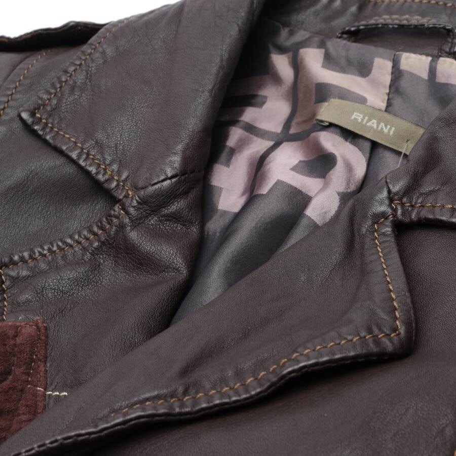 Image 3 of LeatherJacket 40 Dark Brown in color Brown | Vite EnVogue