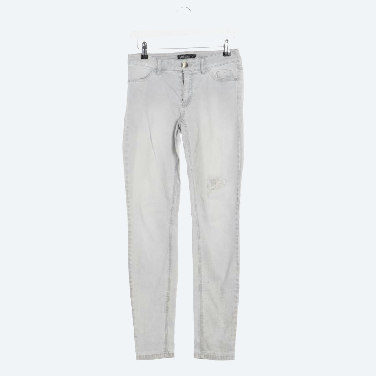 Image 1 of Jeans Skinny 34 Light Gray in color Gray | Vite EnVogue