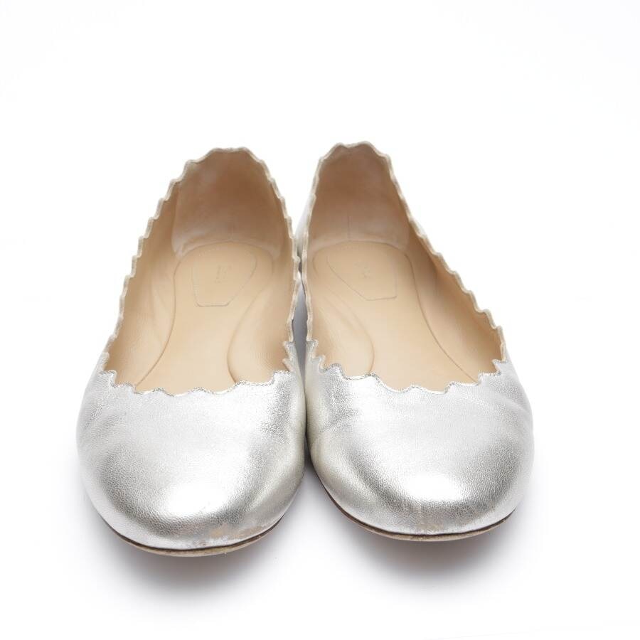 Image 2 of Ballet Flats EUR 39 Silver in color Metallic | Vite EnVogue
