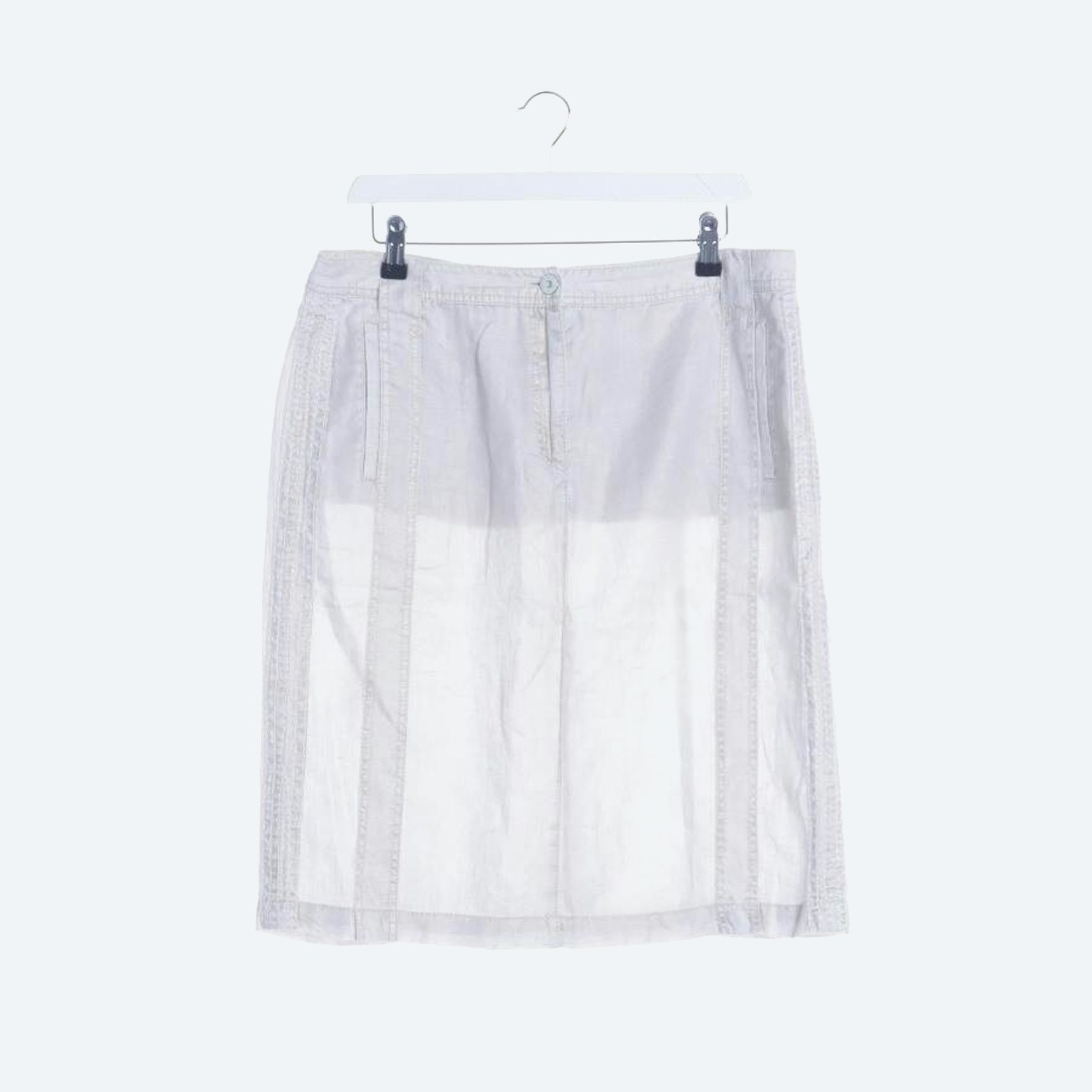 Image 1 of Linen Skirt 42 Cream in color White | Vite EnVogue