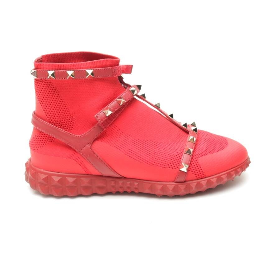 Image 1 of Rockstud High-Top Sneakers EUR 37 Red in color Red | Vite EnVogue