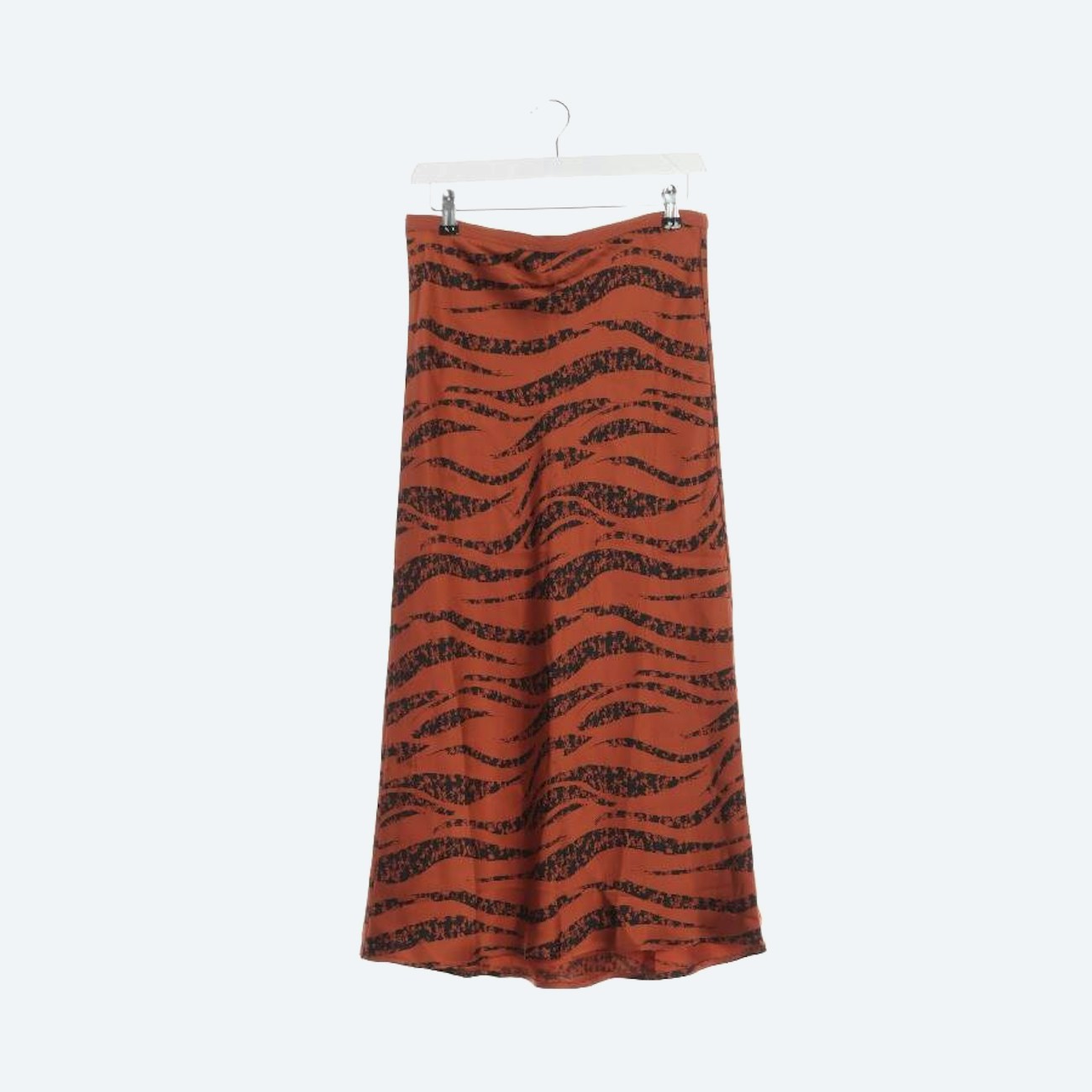 Image 1 of Silk Skirt M Dark Orange in color Orange | Vite EnVogue