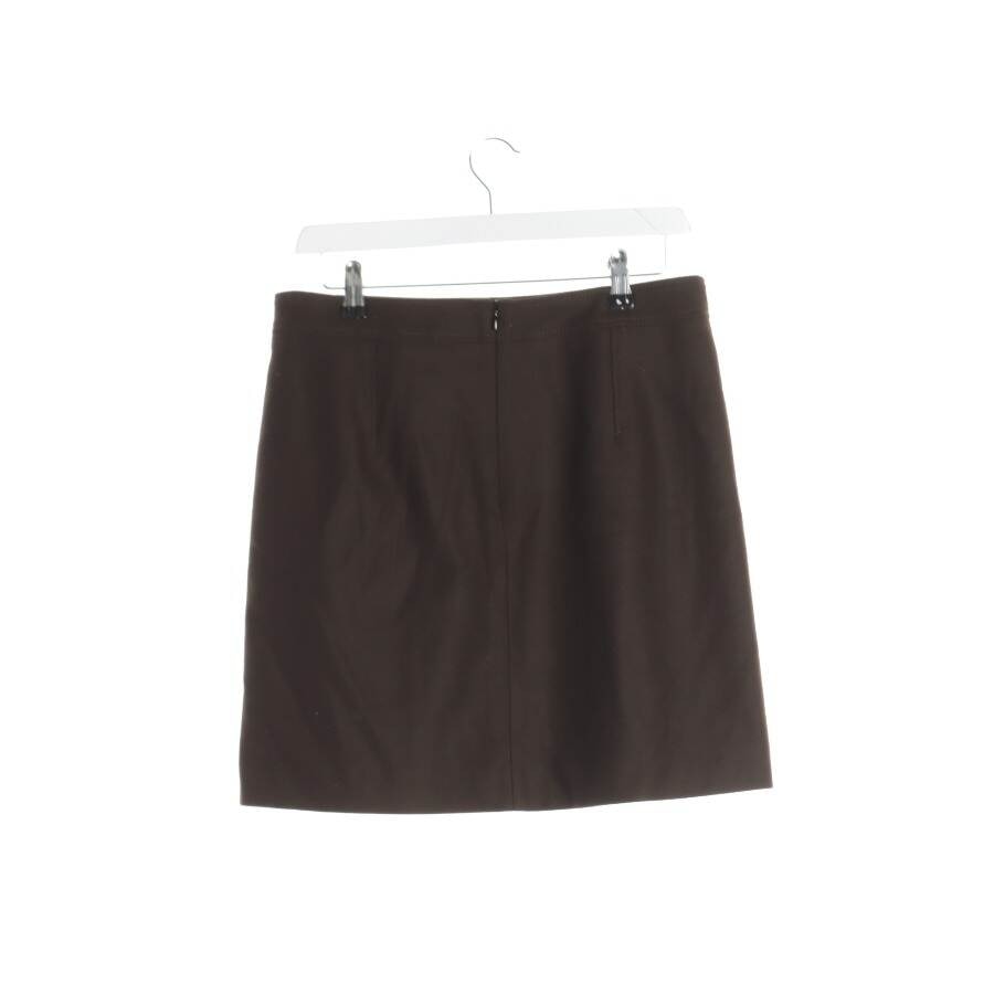 Image 2 of Mini Skirt 36 Dark Brown in color Brown | Vite EnVogue