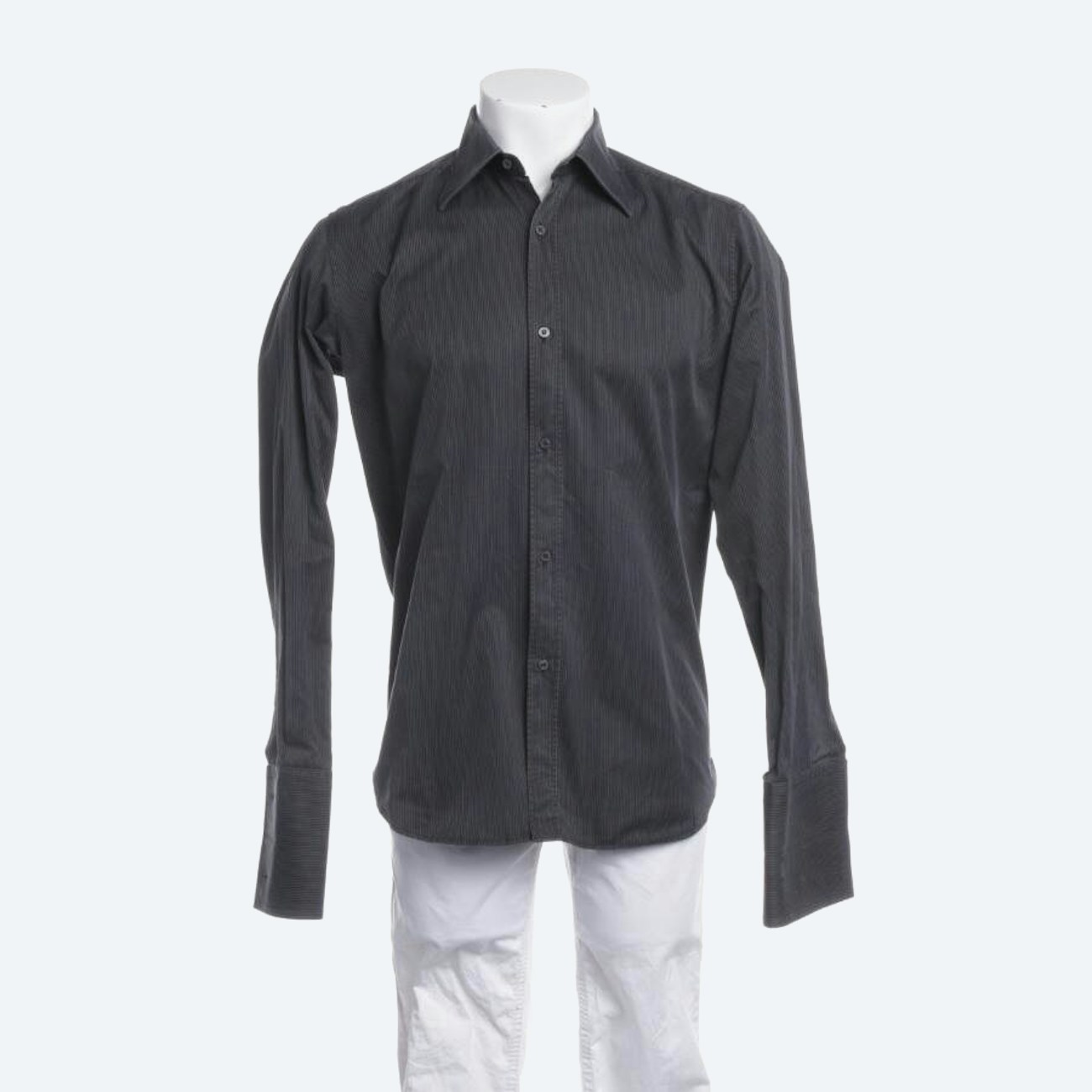 Image 1 of Casual Shirt 38 Dark Gray in color Gray | Vite EnVogue