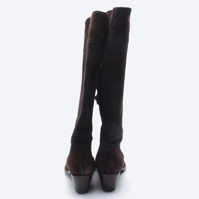Image 3 of Boots EUR38 Dark Brown in color Brown | Vite EnVogue