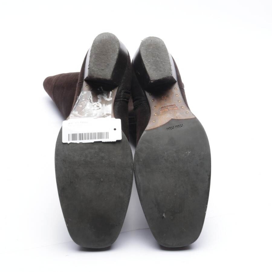 Image 4 of Boots EUR38 Dark Brown in color Brown | Vite EnVogue
