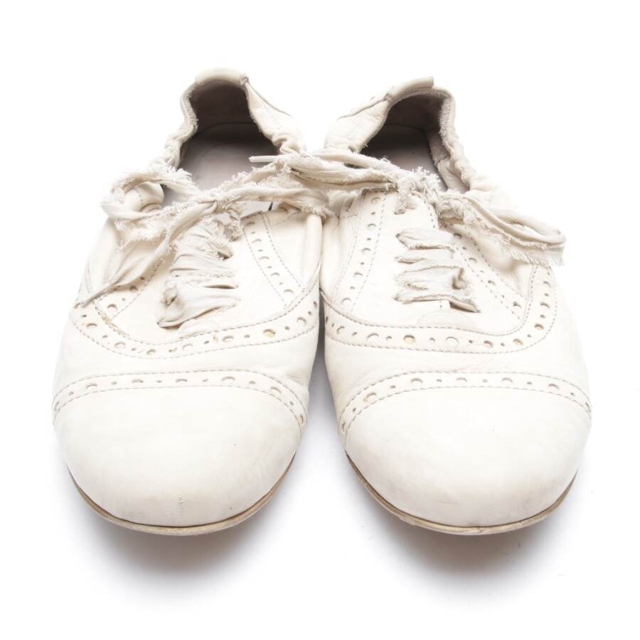 Image 2 of Lace-Up Shoes EUR 39 Beige in color White | Vite EnVogue