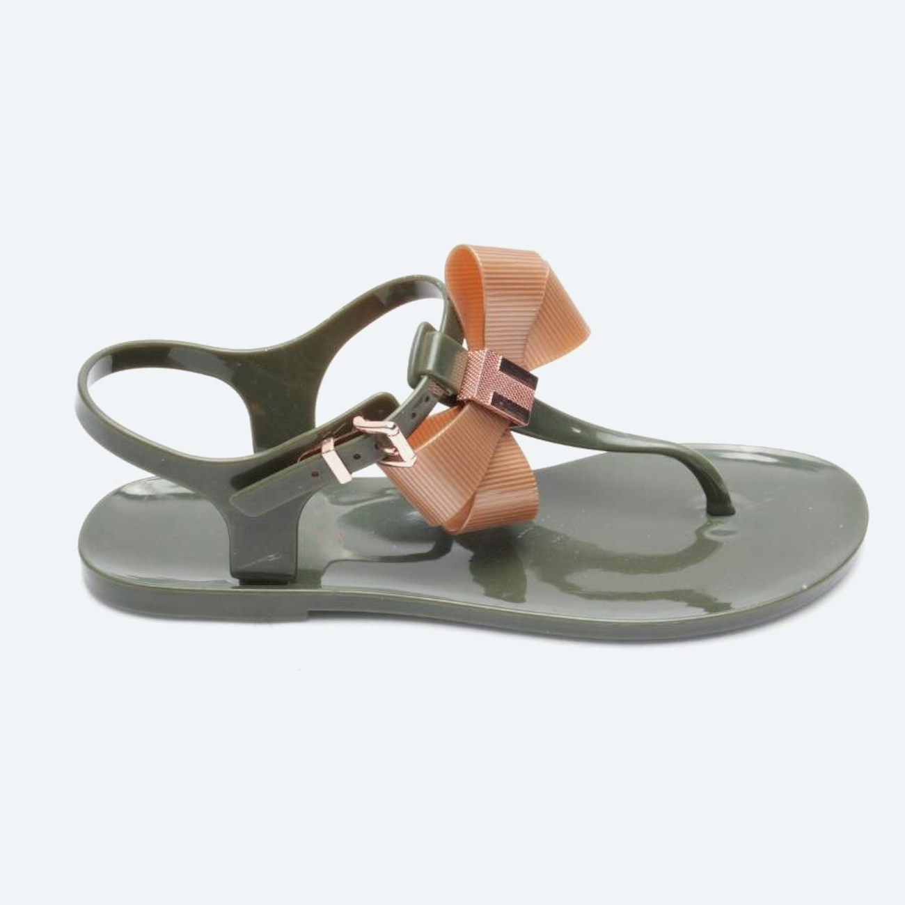 Image 1 of Sandals EUR 37 Olive Green in color Green | Vite EnVogue