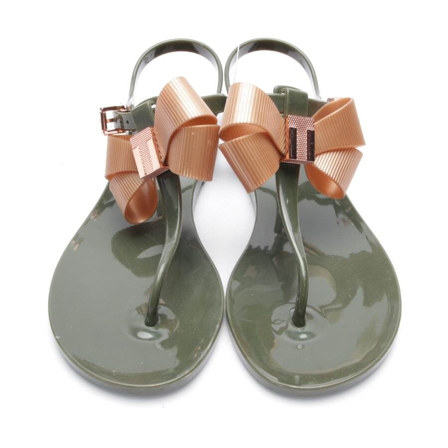 Image 2 of Sandals EUR 37 Olive Green in color Green | Vite EnVogue