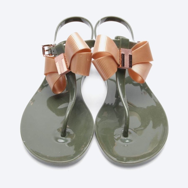 Image 2 of Sandals EUR 37 Olive Green in color Green | Vite EnVogue