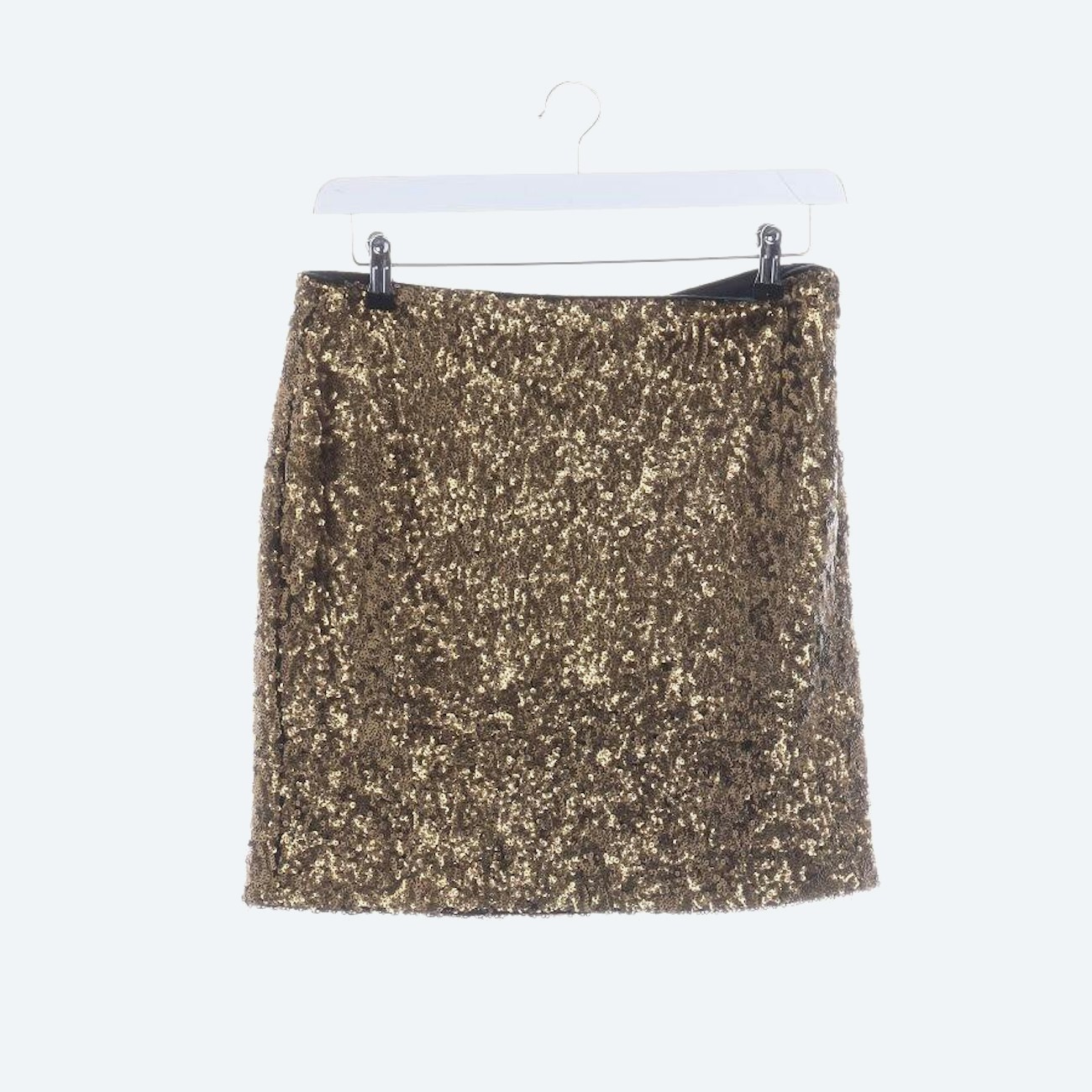 Image 1 of Mini Skirt 40 Gold in color Metallic | Vite EnVogue