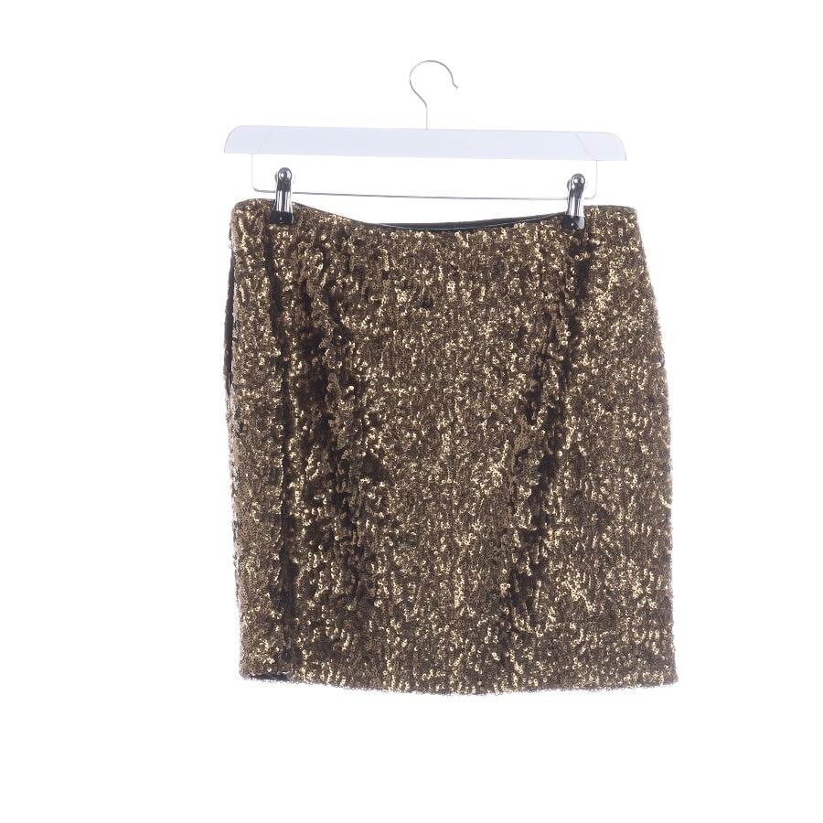 Image 2 of Mini Skirt 40 Gold in color Metallic | Vite EnVogue