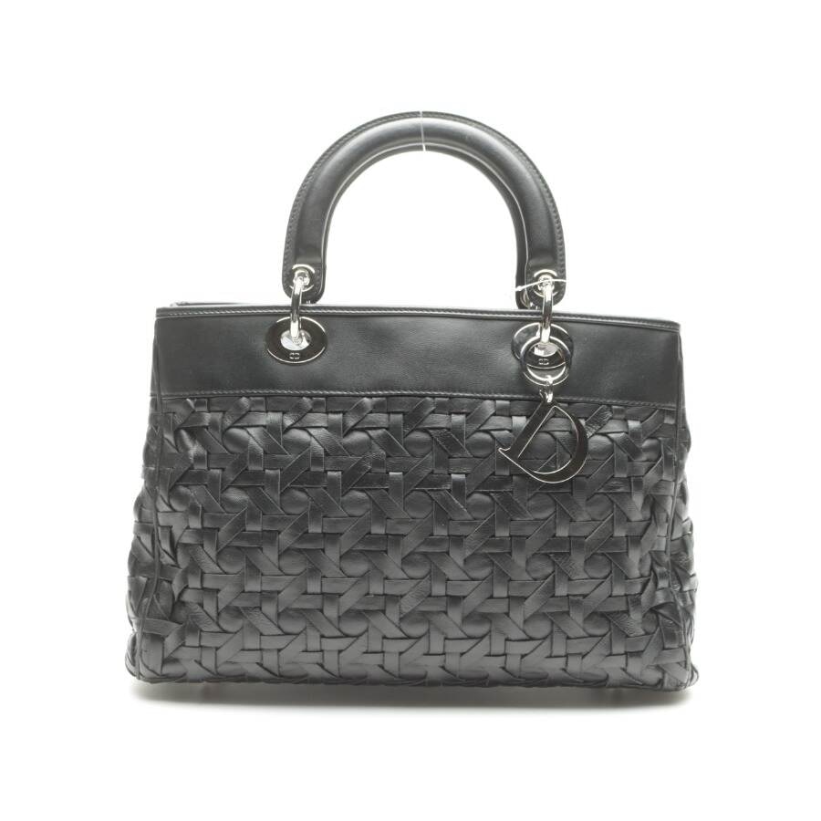 Image 1 of Woven Lady Dior Avenue Tote Handbag Black in color Black | Vite EnVogue