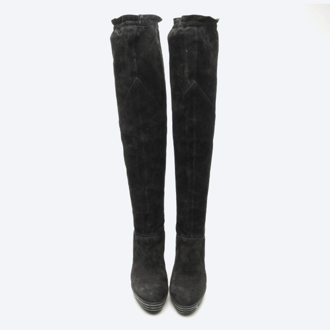 Image 2 of Overknee Boots EUR 37.5 Black in color Black | Vite EnVogue