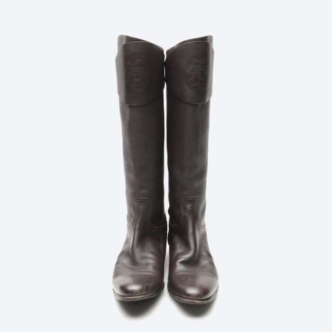 Image 2 of Boots EUR38 Dark Brown in color Brown | Vite EnVogue