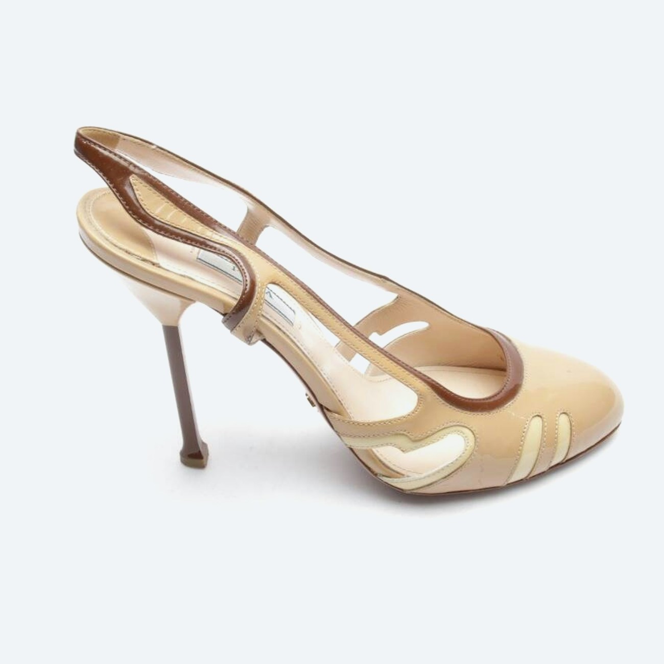 Image 1 of Heeled Sandals EUR 39.5 Light Brown in color Brown | Vite EnVogue