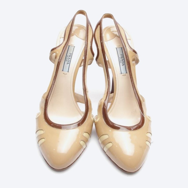 Image 2 of Heeled Sandals EUR 39.5 Light Brown in color Brown | Vite EnVogue