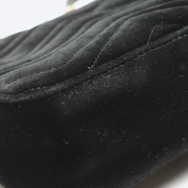 Image 8 of Marmont Medium Modern Velvet Shoulder Bag Black in color Black | Vite EnVogue
