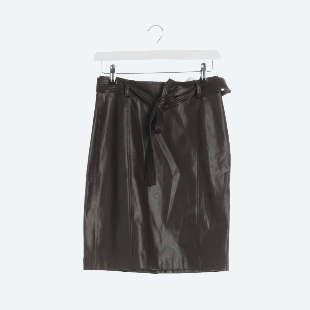 Image 1 of Skirt 34 Dark Brown in color Brown | Vite EnVogue
