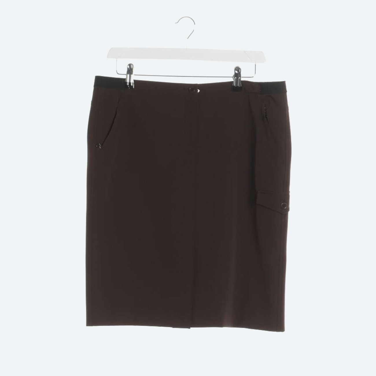 Image 1 of Skirt 40 Dark Brown in color Brown | Vite EnVogue