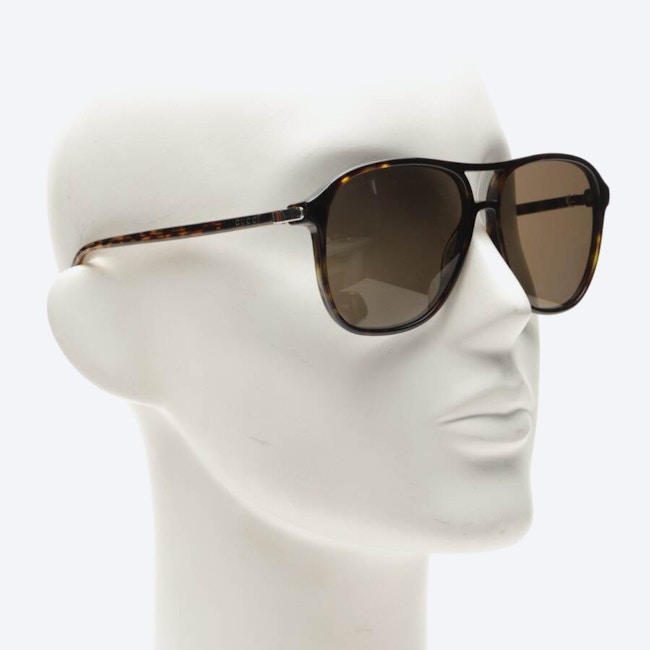 Image 2 of GG0016 Sunglasses Dark Brown in color Brown | Vite EnVogue