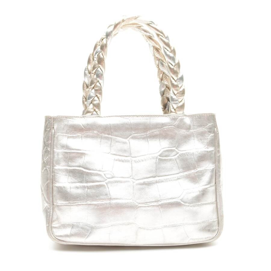Image 2 of Handbag Silver in color Metallic | Vite EnVogue