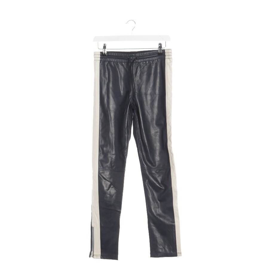 Image 1 of Leather Pants S Navy in color Blue | Vite EnVogue