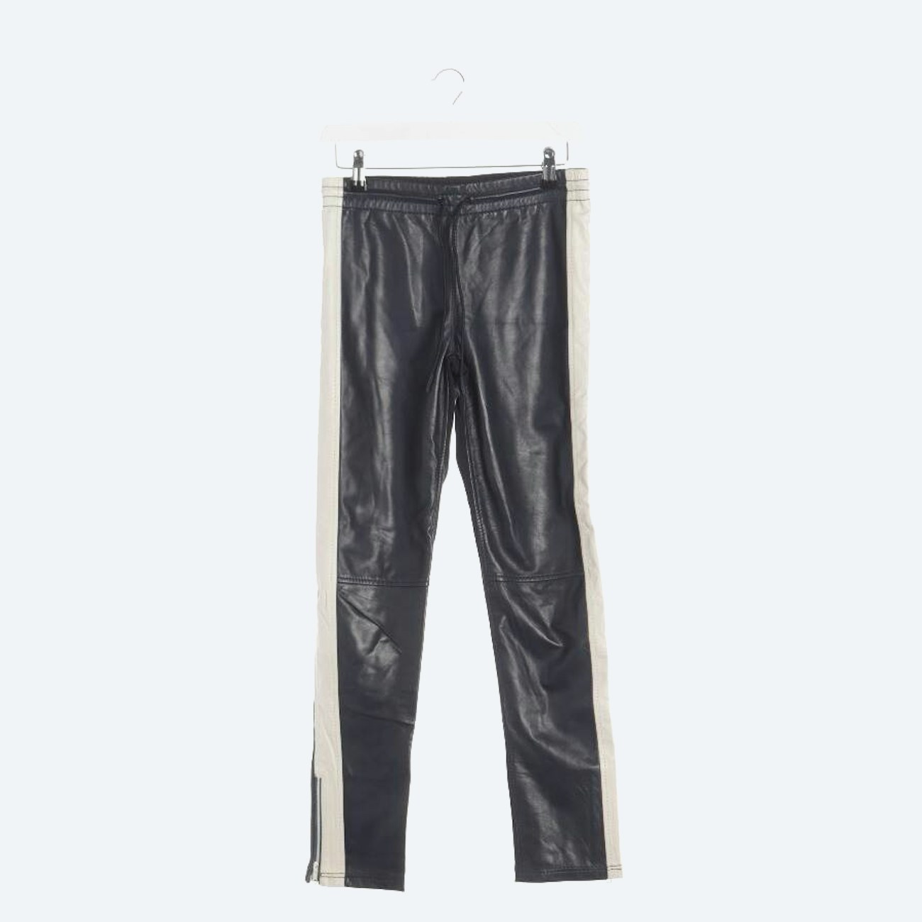 Image 1 of Leather Pants S Navy in color Blue | Vite EnVogue