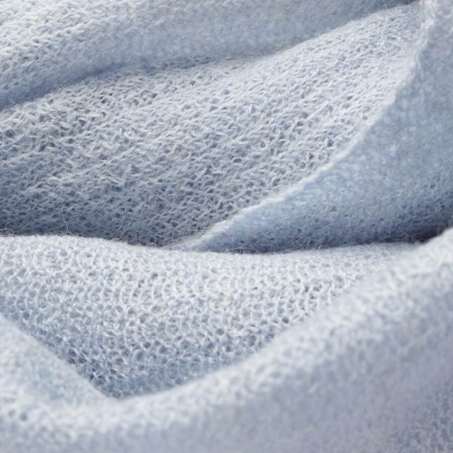 Image 2 of Wool Shawl Light Blue in color Blue | Vite EnVogue