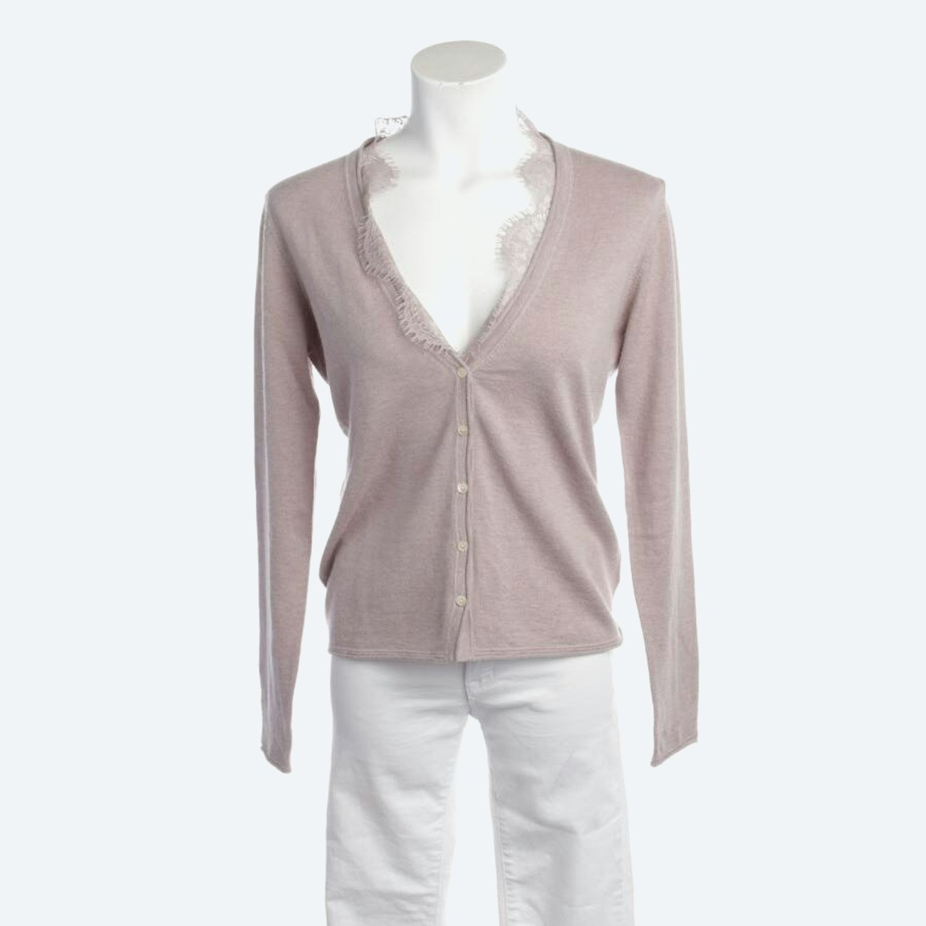 Image 1 of Cardigan 42 Light Gray in color Gray | Vite EnVogue
