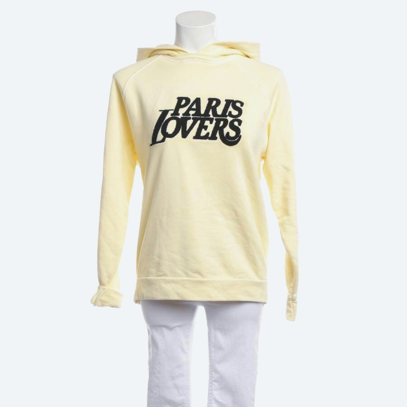 Image 1 of Hooded Sweatshirt 34 Pastel Yellow in color Yellow | Vite EnVogue