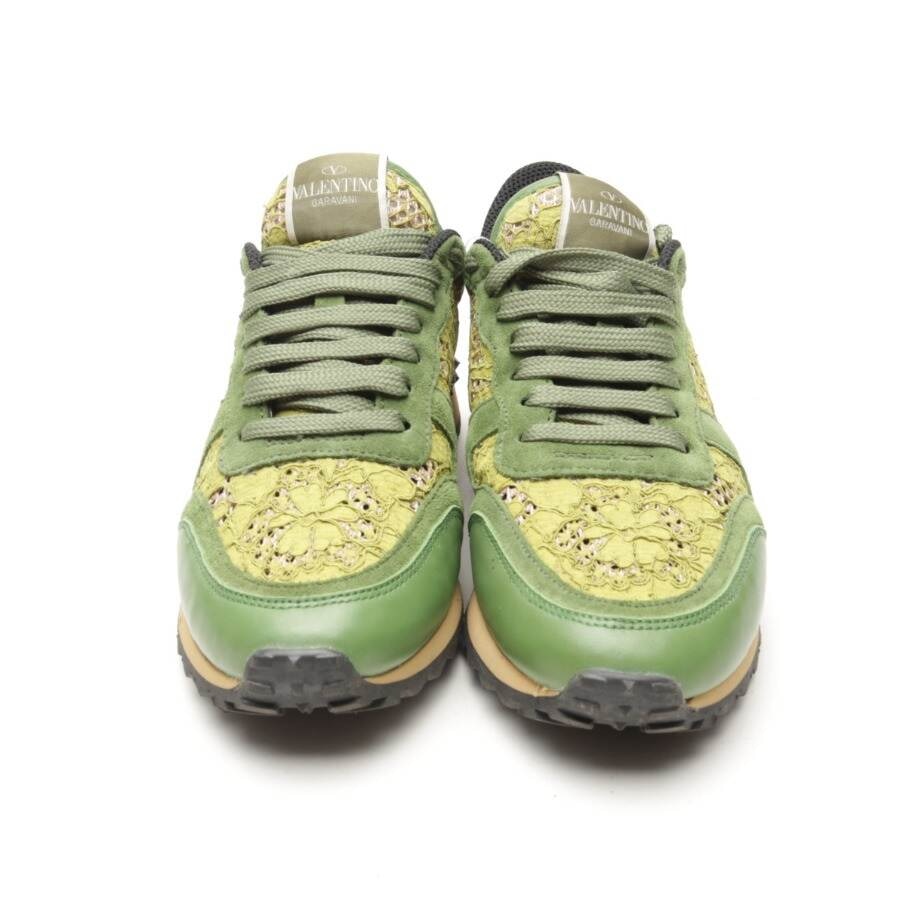 Image 2 of Rockstud Sneakers EUR 37 Green in color Green | Vite EnVogue