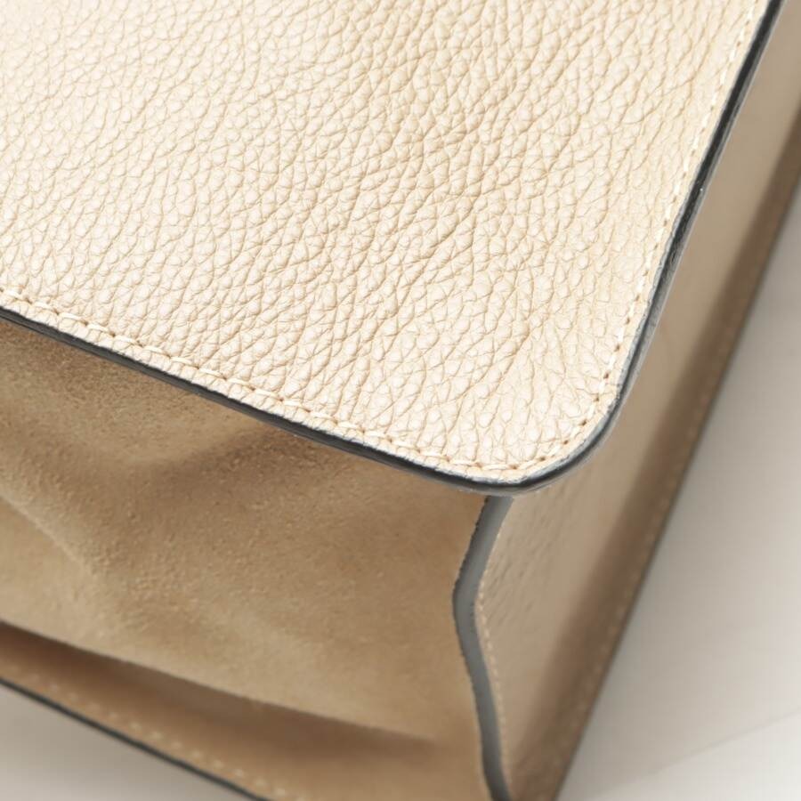 Image 8 of Faye Medium Shoulder Bag Beige in color White | Vite EnVogue