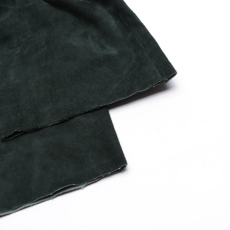 Image 3 of Leather Pants XS Dark Green in color Green | Vite EnVogue