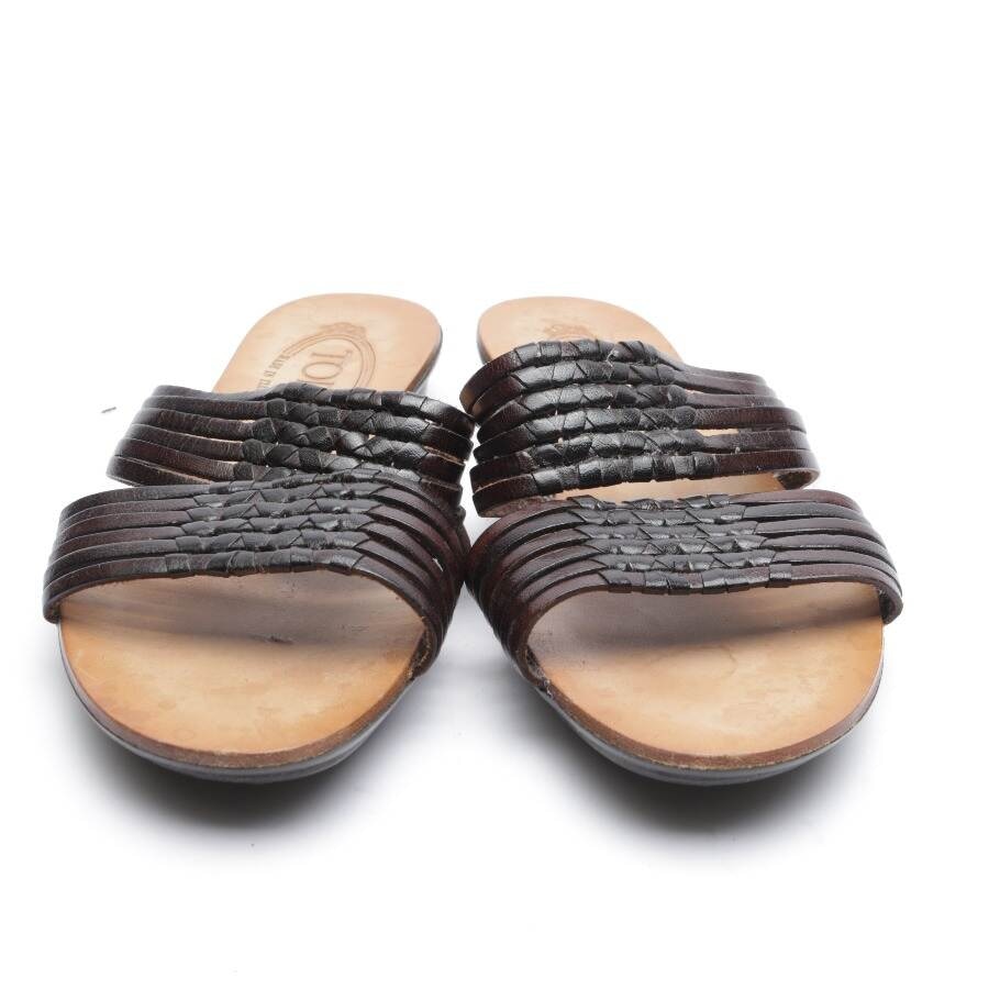 Image 2 of Sandals EUR 37.5 Dark Brown in color Brown | Vite EnVogue