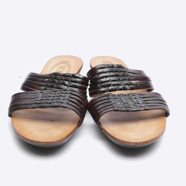 Image 2 of Sandals EUR 37.5 Dark Brown in color Brown | Vite EnVogue