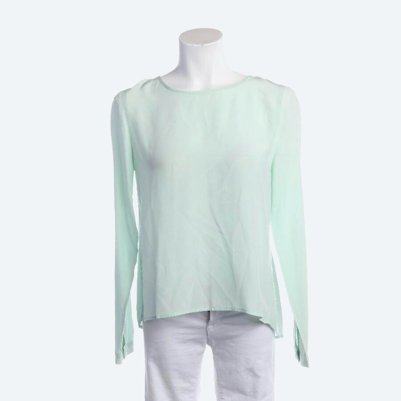 Image 1 of Shirt Blouse M Mint Green in color Green | Vite EnVogue