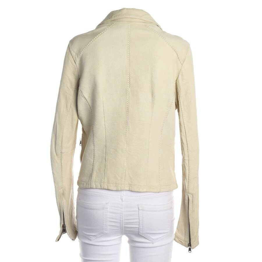 Image 2 of LeatherJacket 42 Cream in color White | Vite EnVogue