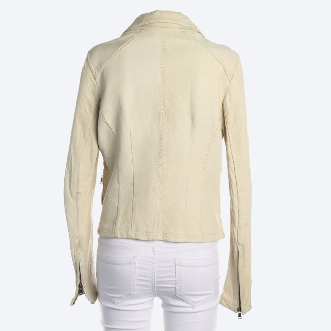 Image 2 of LeatherJacket 42 Cream in color White | Vite EnVogue