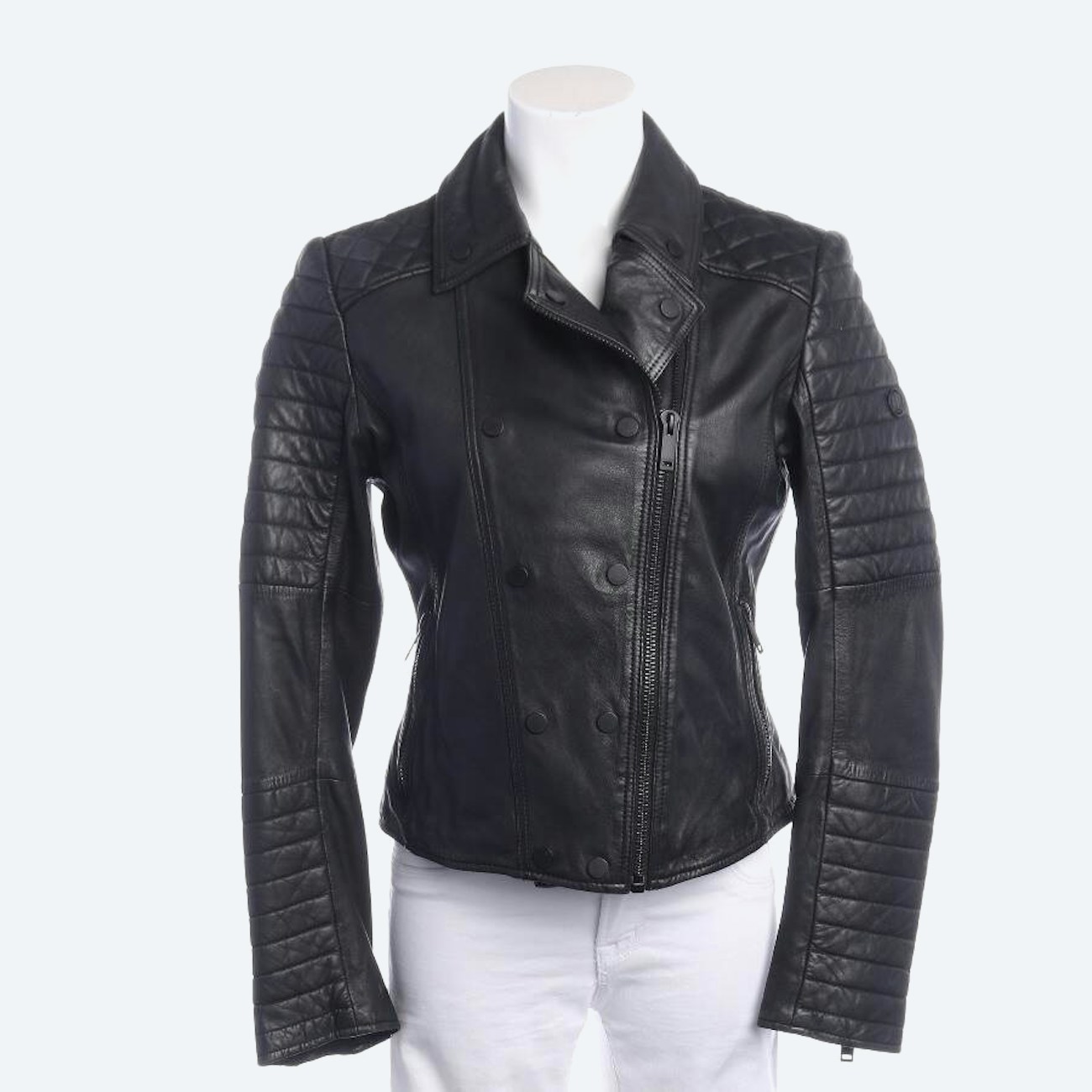 Image 1 of LeatherJacket M Black in color Black | Vite EnVogue