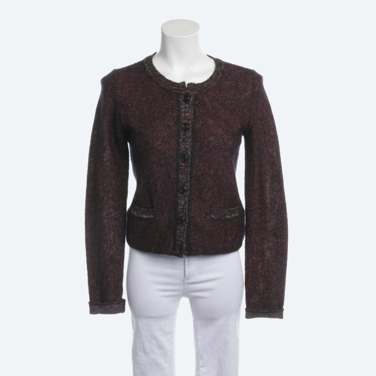 Image 1 of Cardigan S Bordeaux in color Red | Vite EnVogue