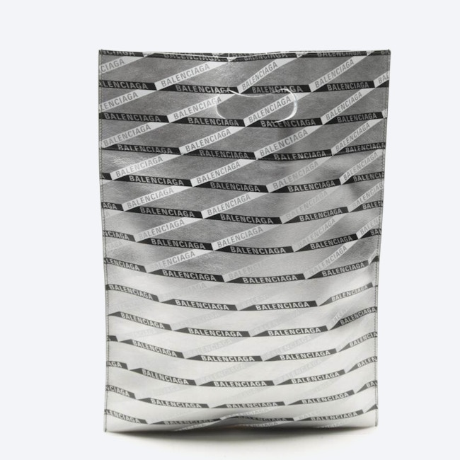 Image 2 of Losange Monogram Plastic Tote Handbag Silver in color Metallic | Vite EnVogue