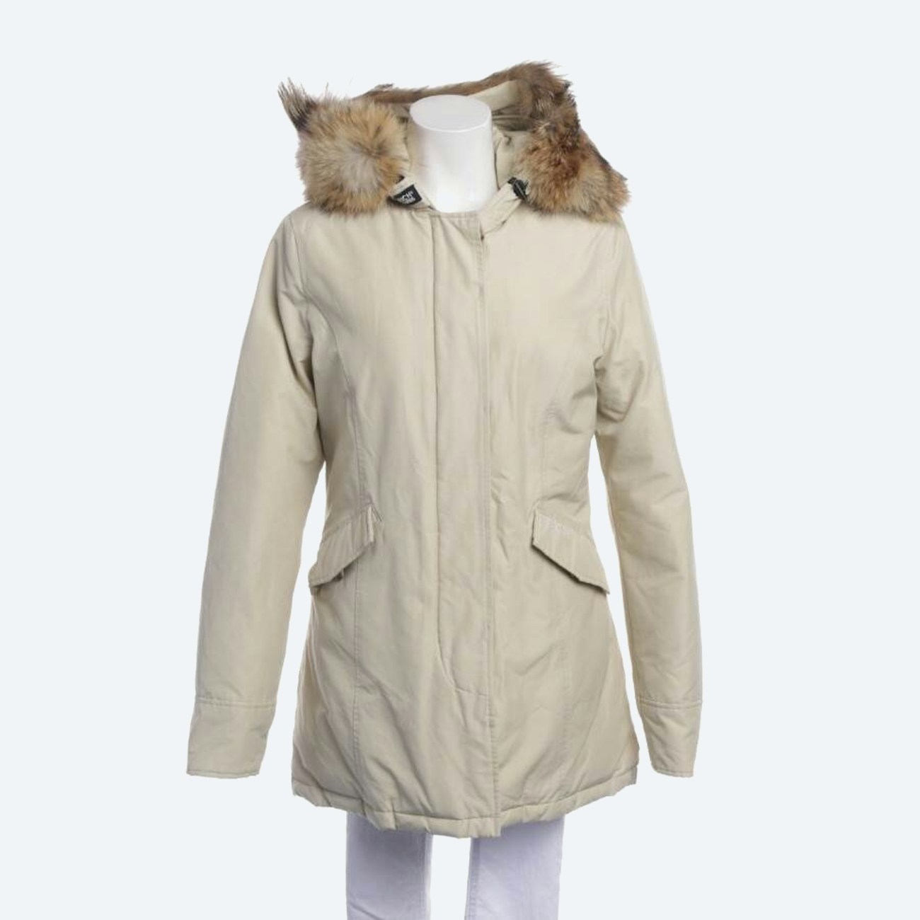 Image 1 of Winter Coat L Beige in color White | Vite EnVogue