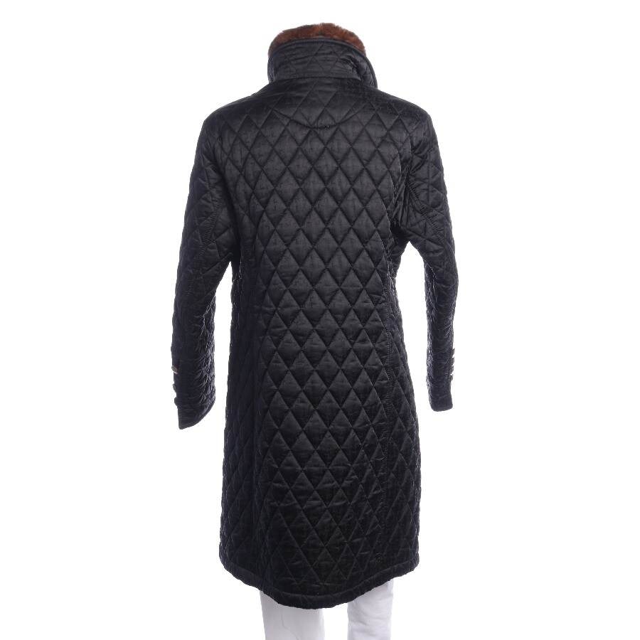 Image 2 of Quilted Coat 42 Black in color Black | Vite EnVogue