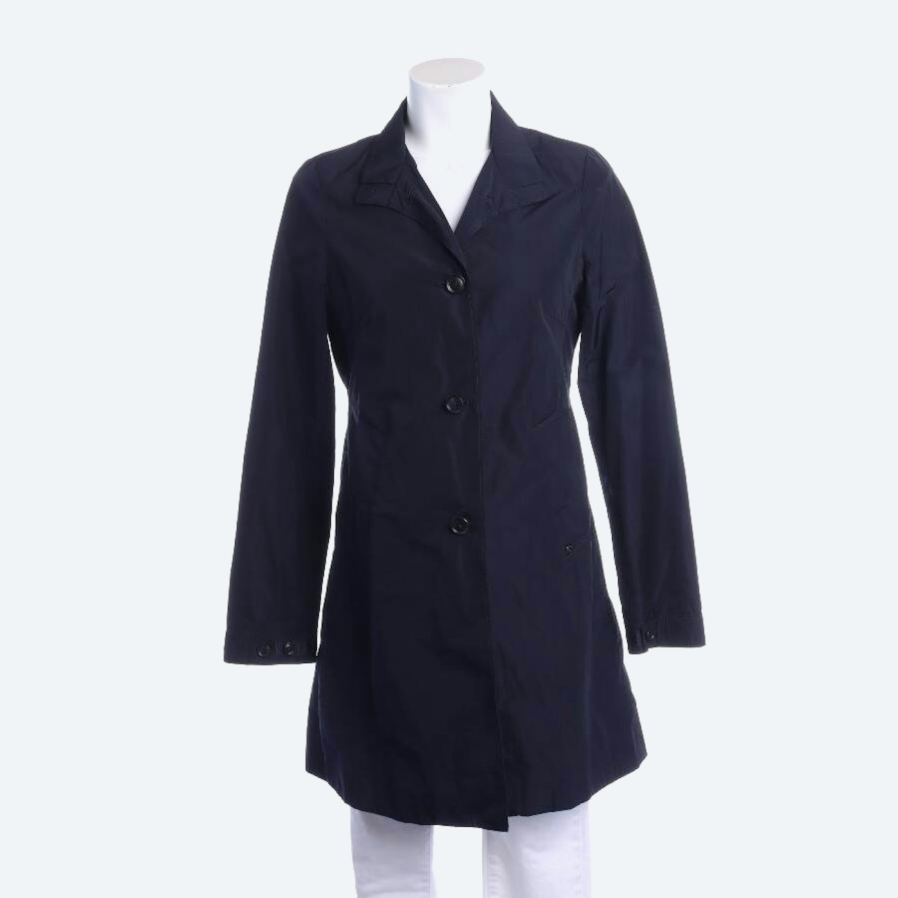 Image 1 of Linen Coat 36 Navy in color Blue | Vite EnVogue