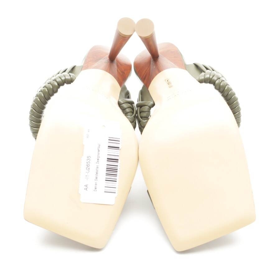 Image 4 of Heeled Sandals EUR38 Olive Green in color Green | Vite EnVogue