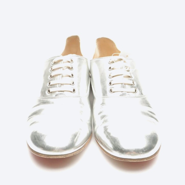 Image 2 of Lace-Up Shoes EUR 37.5 Silver in color Metallic | Vite EnVogue
