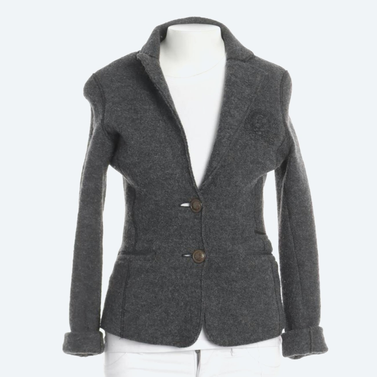 Image 1 of Wool Jacket S Gray in color Gray | Vite EnVogue