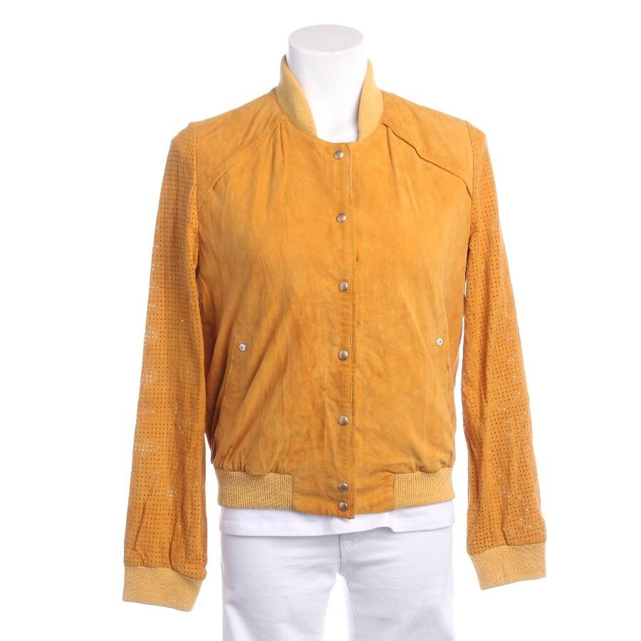 Image 1 of LeatherJacket 36 Yellow in color Yellow | Vite EnVogue